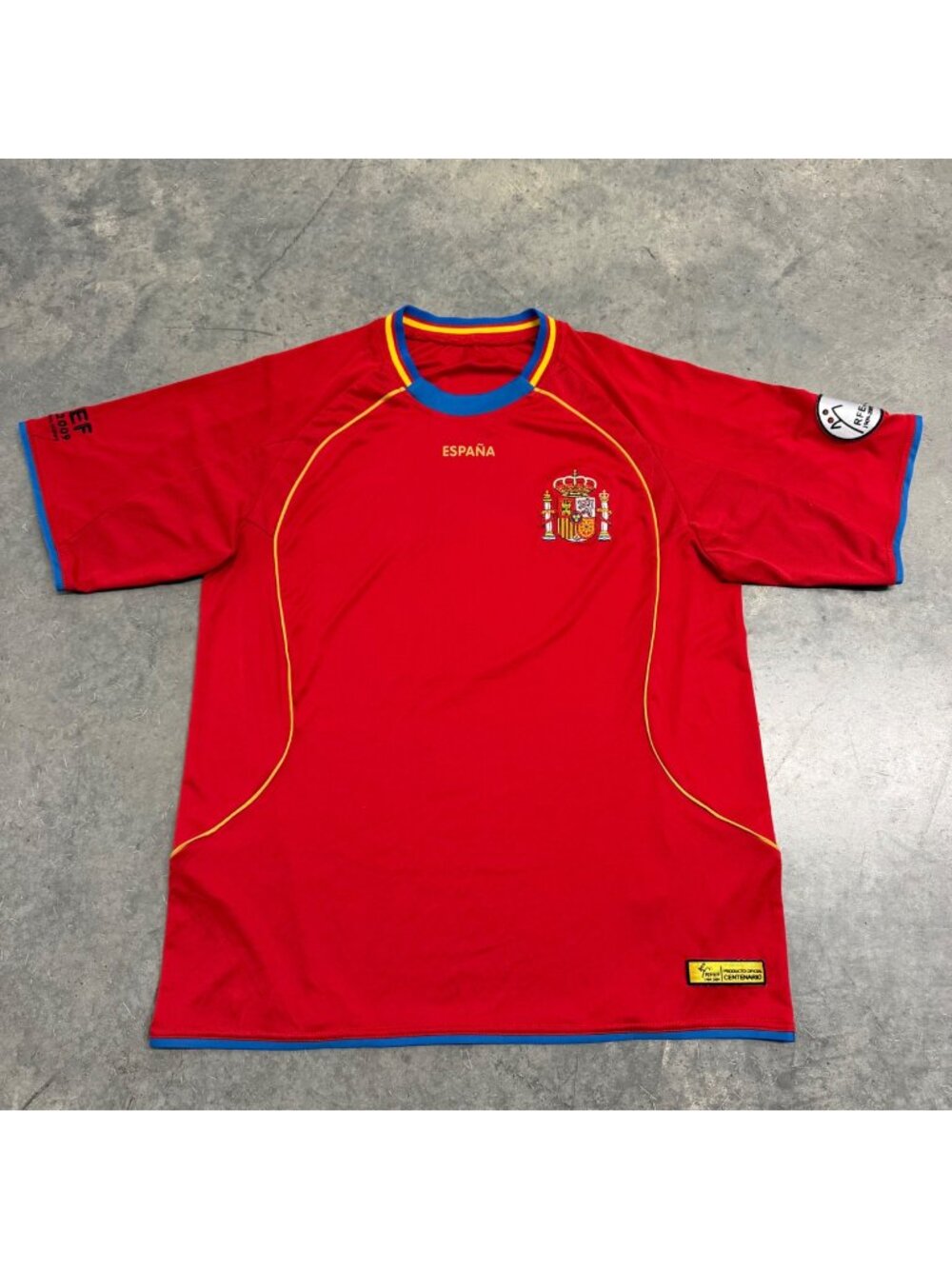 2009 Spain RFEF Centenary Soccer Jersey Size L